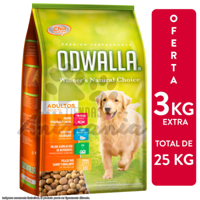 ODWALLA PERROS ADULTOS 22 + 3 KG (PROMOCIÓN)