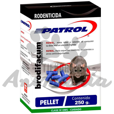 PATROL RODENTICIDA PELLET 250 GR1