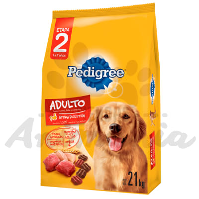 PEDIGREE PERRO ADULTO CARNE Y CEREALES | RAZAS MEDIANAS Y GRANDES 21 KG