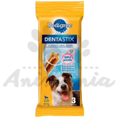 PEDIGREE SNACK DENTASTIX RAZAS MEDIANAS 3 UNIDADES 77 GR1