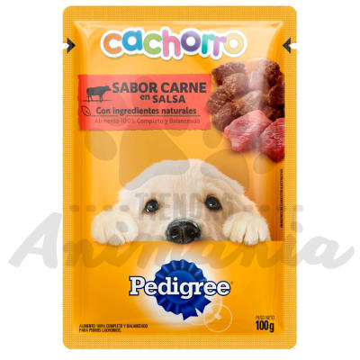 PEDIGREE POUCH PERROS CACHORROS SABOR A CARNE 85 GR