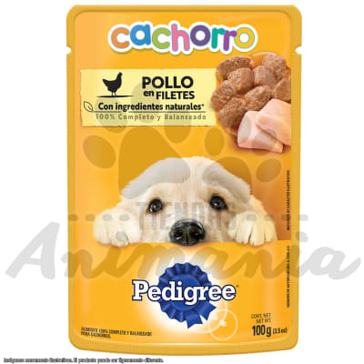 PEDIGREE POUCH PERROS CACHORROS SABOR A POLLO 85 GR1