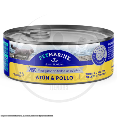 PET MARINE GATO LATA ATUN CON POLLO 156 GR1