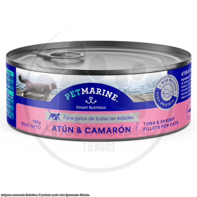 PET MARINE GATO LATA ATUN Y CAMARON 156 GR1