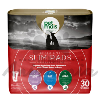 PETMAIS SLIM PADS TAPETES HIGIENICOS 80x60 CM 30 UNIDADES1