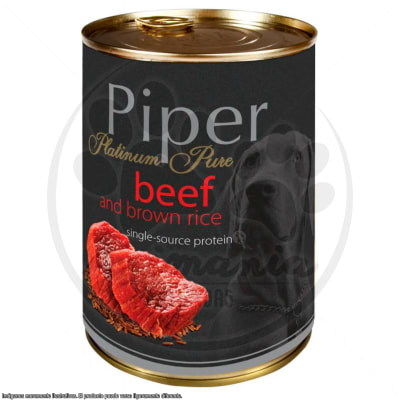 PIPER LATA DOG MONOPROTEÍNA CARNE CON ARROZ 400 GR