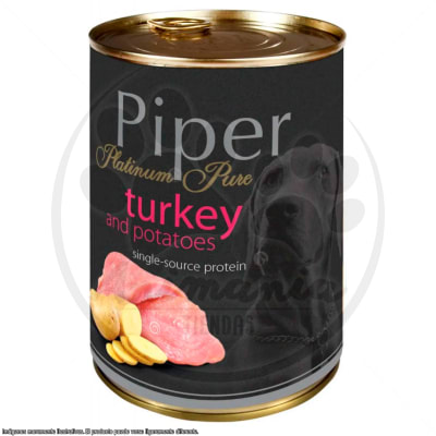 PIPER LATA DOG MONOPROTEÍNA PAVO CON PAPAS 400 GR