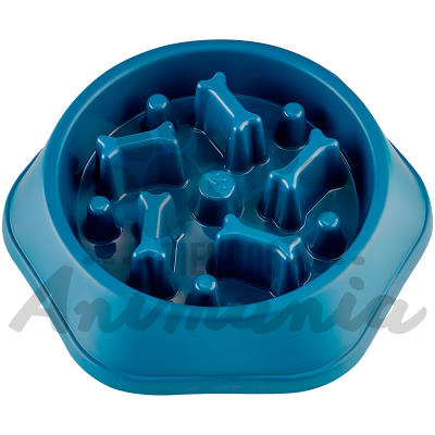 PLATO DE ALIMENTACIÓN LENTA CON DISEÑO HUESOS PARA PERROS O GATOS1