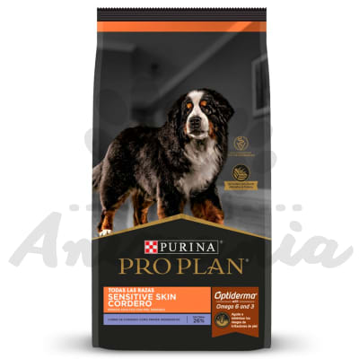 PRO PLAN PERROS ADULTOS CON PIEL SENSIBLE SABOR CORDERO | SENSITIVE SKIN 12 KG1