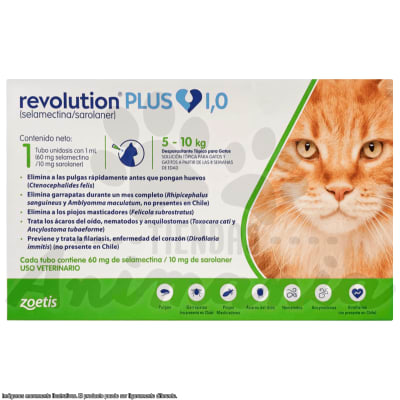 REVOLUTION PLUS 1,0 ML GATO DE 5 - 10 KG