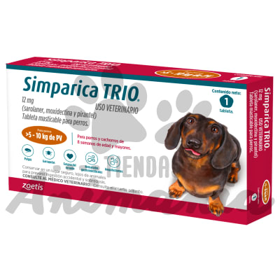 SIMPARICA TRIO 20 MG 1 TABLETA 5 - 10 KG1