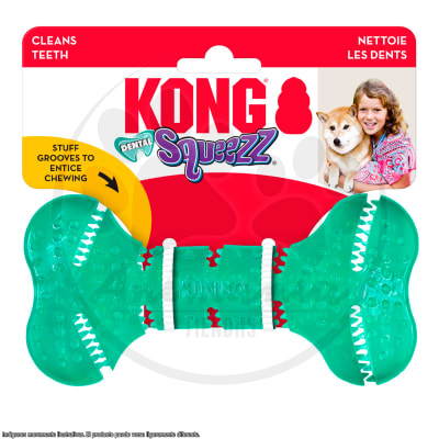 KONG SQUEEZZ DENTAL BONE TALLA M1