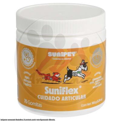 SUNIPET SUNIFLEX 70 GOMITAS PARA CUIDADO ARTICULAR 105 GR