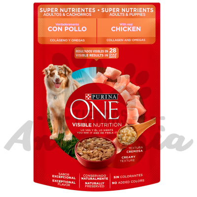 PURINA ONE POUCH PERROS SUPER NUTRIENTES ADULTOS Y CACHORROS 85 GR1