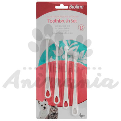 BIOLINE SET DE CEPILLOS 4 PIEZAS PARA HIGIENE DENTAL (B2235)
