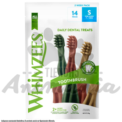 WHIMZEES TOOTHBRUSH TALLA S 14 UNIDADES | ENVASE 2 SEMANAS1