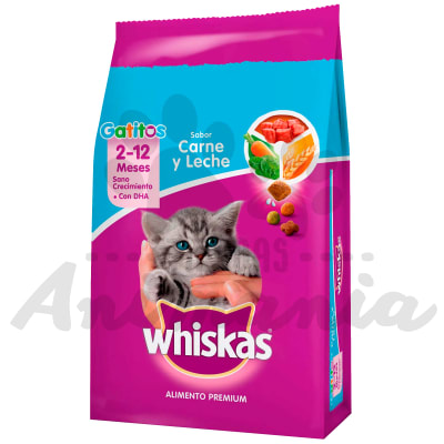 WHISKAS GATITOS CARNE Y LECHE 10 KG