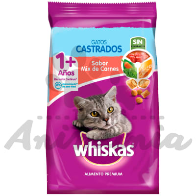 WHISKAS GATOS CASTRADOS MIX DE CARNES 10 KG1