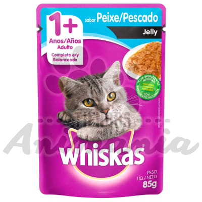 WHISKAS POUCH ADULTO PESCADO JELLY 85 GR