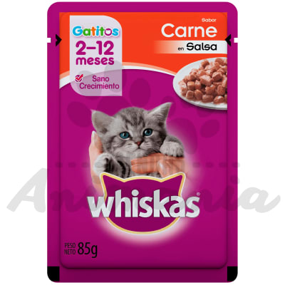 WHISKAS POUCH GATITOS CARNE 85 GR
