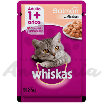 WHISKAS POUCH SALMON 85 GR