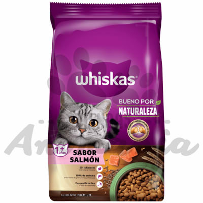 WHISKAS GATOS BUENO POR NATURALEZA SABOR SALMON 10 KG1