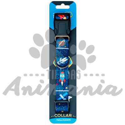 WONDER DOG COLLAR DISEÑO ESPACIAL TALLA L