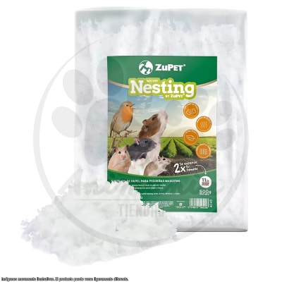 ZUPET MY PET NESTING SUSTRATO DE PAPEL PARA PEQUEÑAS MASCOTAS 500 GR - 11 LITROS1