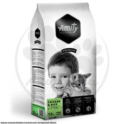 AMITY PREMIUM CAT CHICKEN & RICE KITTEN GMO FREE 10 KG