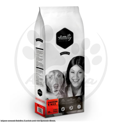 AMITY PREMIUM CHICKEN & RICE ADULTO GMO FREE 4 KG (PRODUCTO PRONTO A VENCER)1