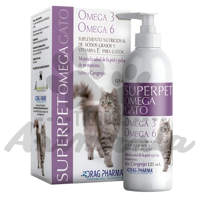 SUPERPET GATO OMEGA 3 Y 6 CANGREJO 125ML