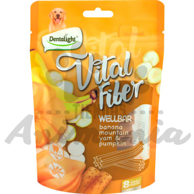 VITAL FIBER WELLBAR 8 PIEZAS PEQUEÑAS PLÁTANO, ÑAME Y CALABAZA1