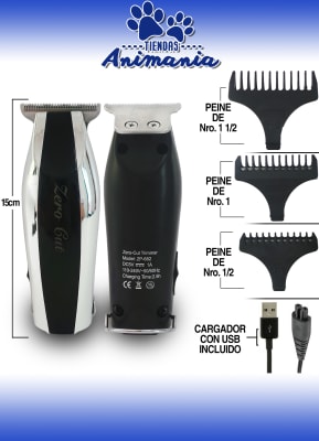 MAQUINA DE CORTAR PELO PARA MASCOTAS RECARGABLE ZP-6821