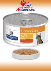 HILLS GATO LATA C/D URINARY CARE 156 GR