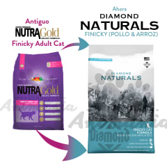 DIAMOND NATURALS FINICKY CAT FÓRMULA PARA GATOS QUISQUILLOSOS RICA EN HARINA DE POLLO Y ARROZ 1 KG (PRODUCTO PRONTO A VENCER)