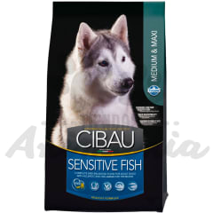 CIBAU SENSITIVE FISH MEDIUM & MAXI BREEDS | RAZAS MEDIANAS Y GRANDES 12 KG (PRONTO A VENCER) CIBAU SENSITIVE FISH MEDIUM & MAXI BREEDS | RAZAS MEDIANAS Y GRANDES 12 KG (PRONTO A VENCER)