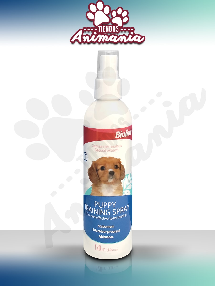 BIOLINE PUPPY TRAINING SPRAY PARA PERROS ENTRENADOR PARA CACHORROS 120