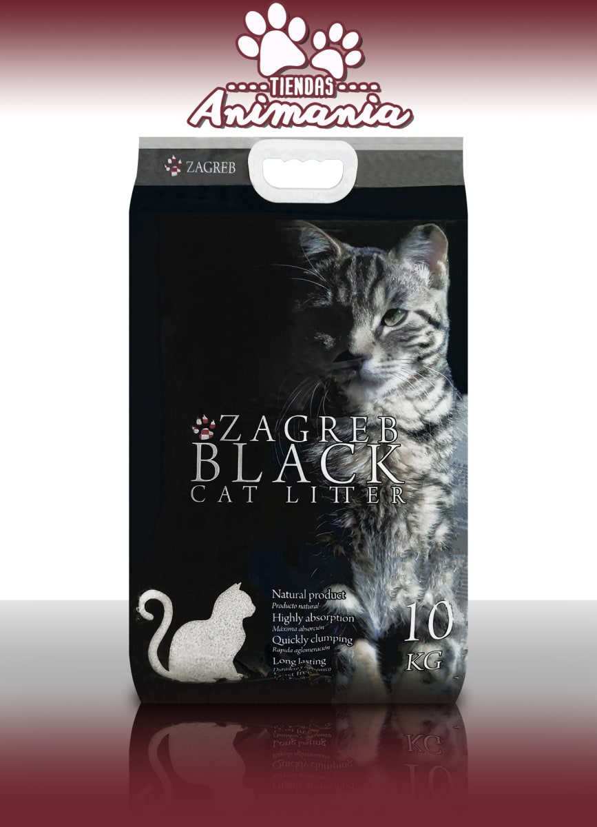 ZAGREB BLACK CAT LITTER ARENA SANITARIA 10 KG | Animania