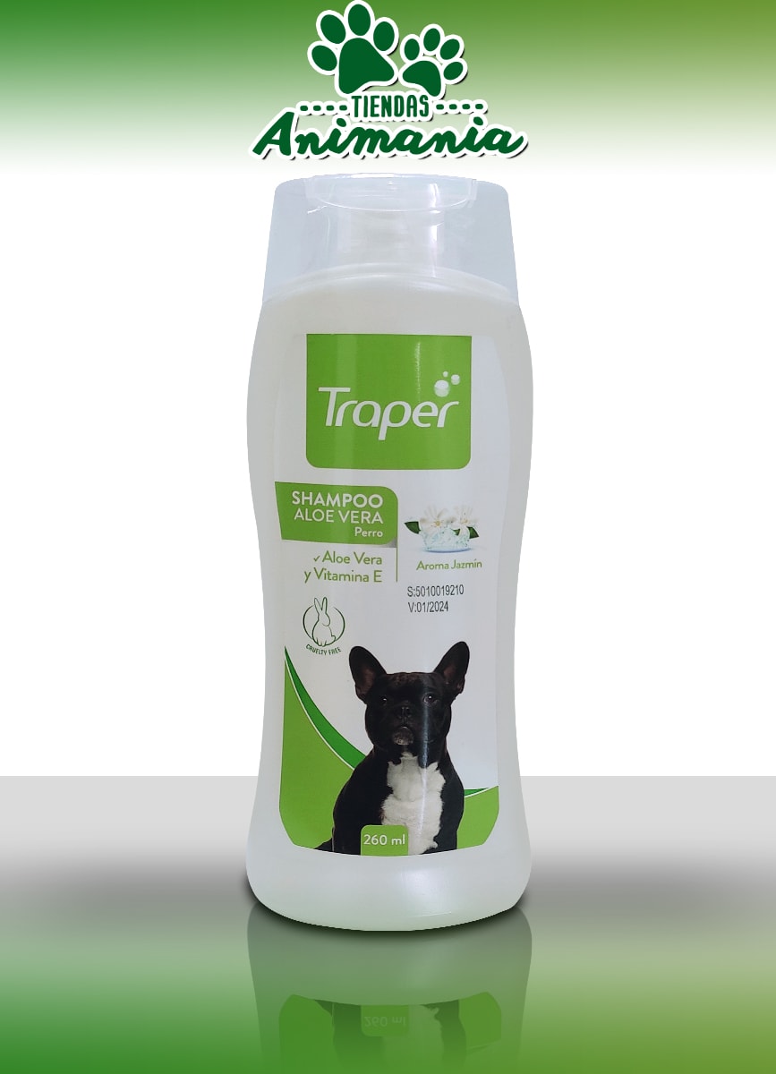TRAPER SHAMPOO HIPOALERGÉNICO PARA PERROS ALOE VERA AROMA JAZMÍN 260