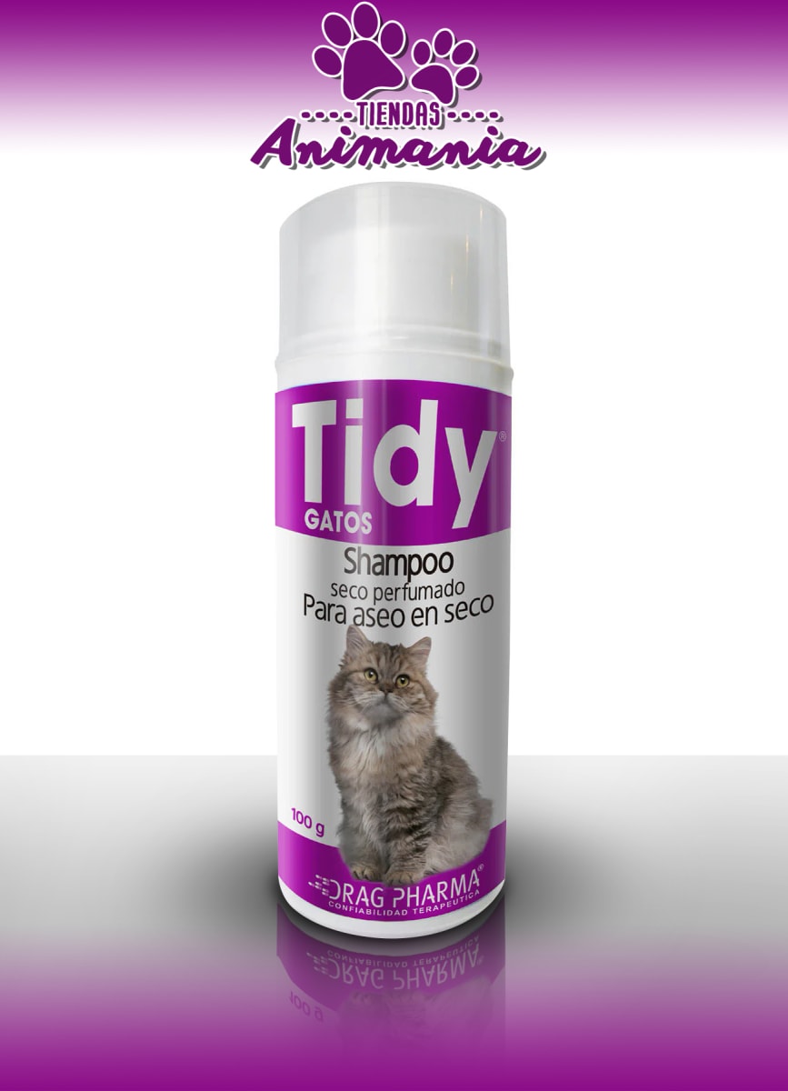 TIDY SHAMPOO EN SECO PARA GATOS 100 GR Animania