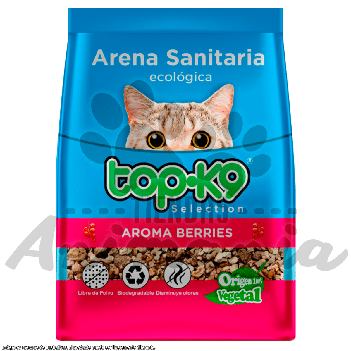 TOP-K9 ARENA SANITARIA ECOLOGICA 2 KG BERRIES | Animania