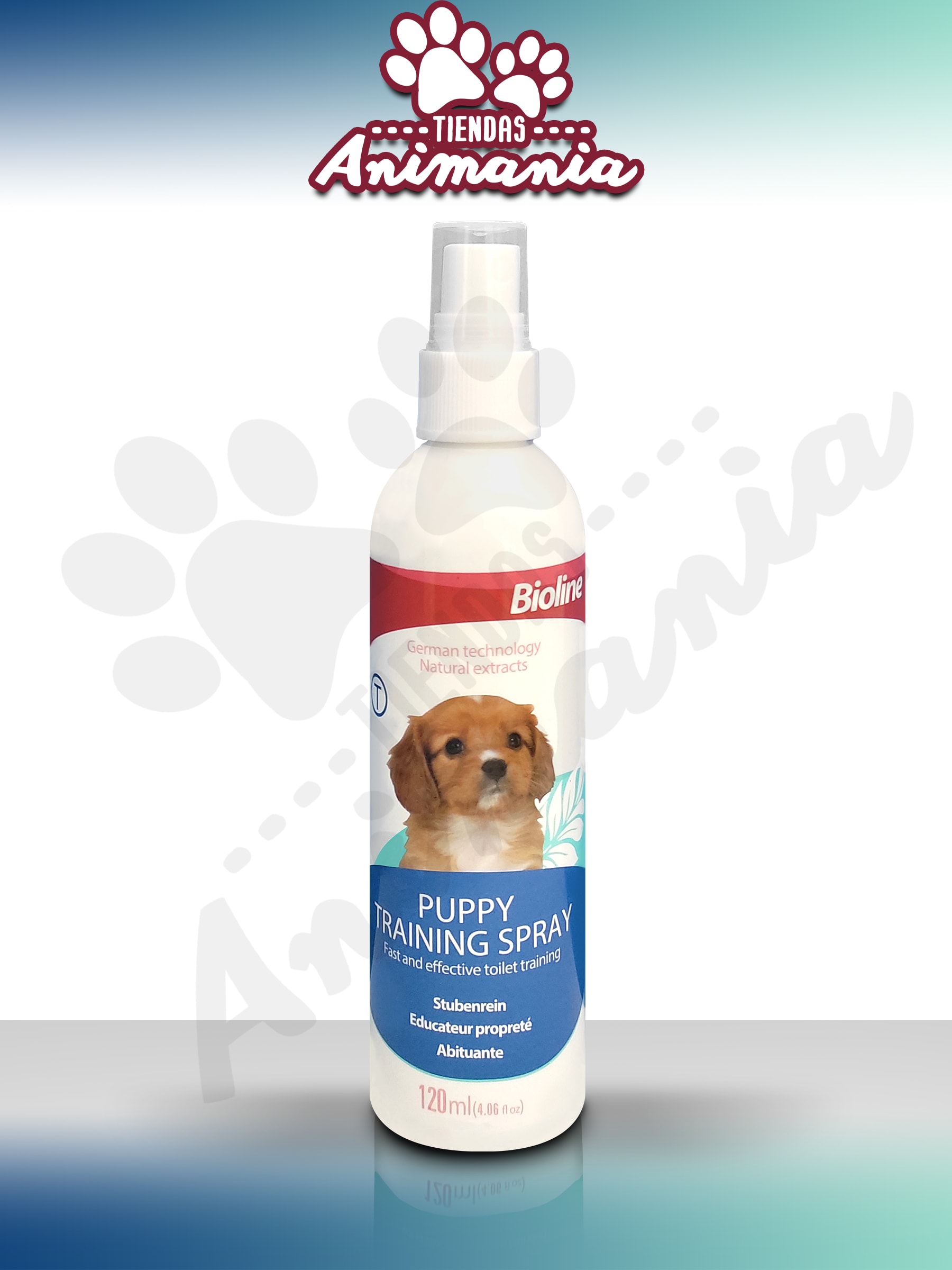 BIOLINE PUPPY TRAINING SPRAY PARA PERROS ENTRENADOR PARA CACHORROS 120