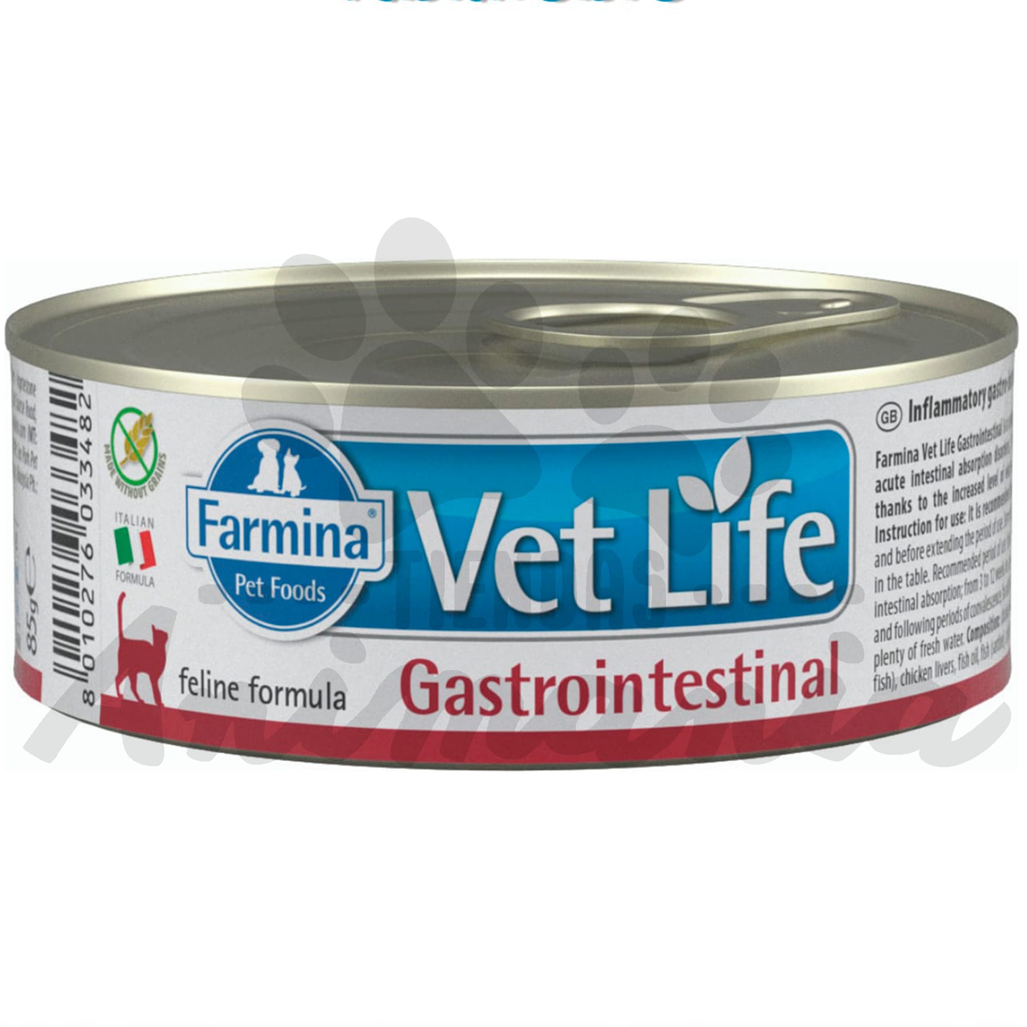 VET LIFE CAT LATA GASTROINTESTINAL 85 GR | Animania