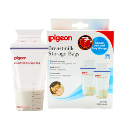 BOLSAS PARA ALMACENAMIENTO DE LECHE PIGEON1