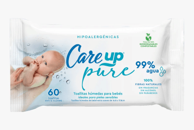 TOALLA HUMEDA CARE UP PURE1