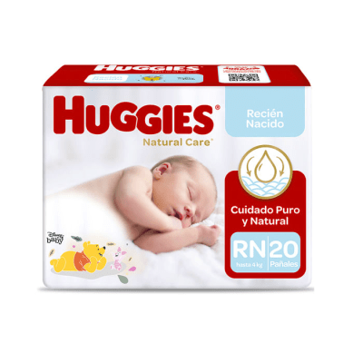 PAÑAL HUGGIES NATURAL CARE RN1
