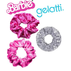 SET SCRUNCHIES BARBIE