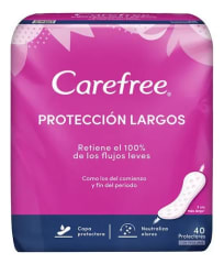 PROTECTORES DIARIOS LARGOS CAREFREE