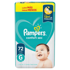PAÑAL PAMPERS CONFORT SEC QUINCENAL