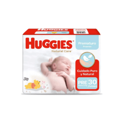 PAÑAL HUGGIES NATURAL CARE PREMATURO
